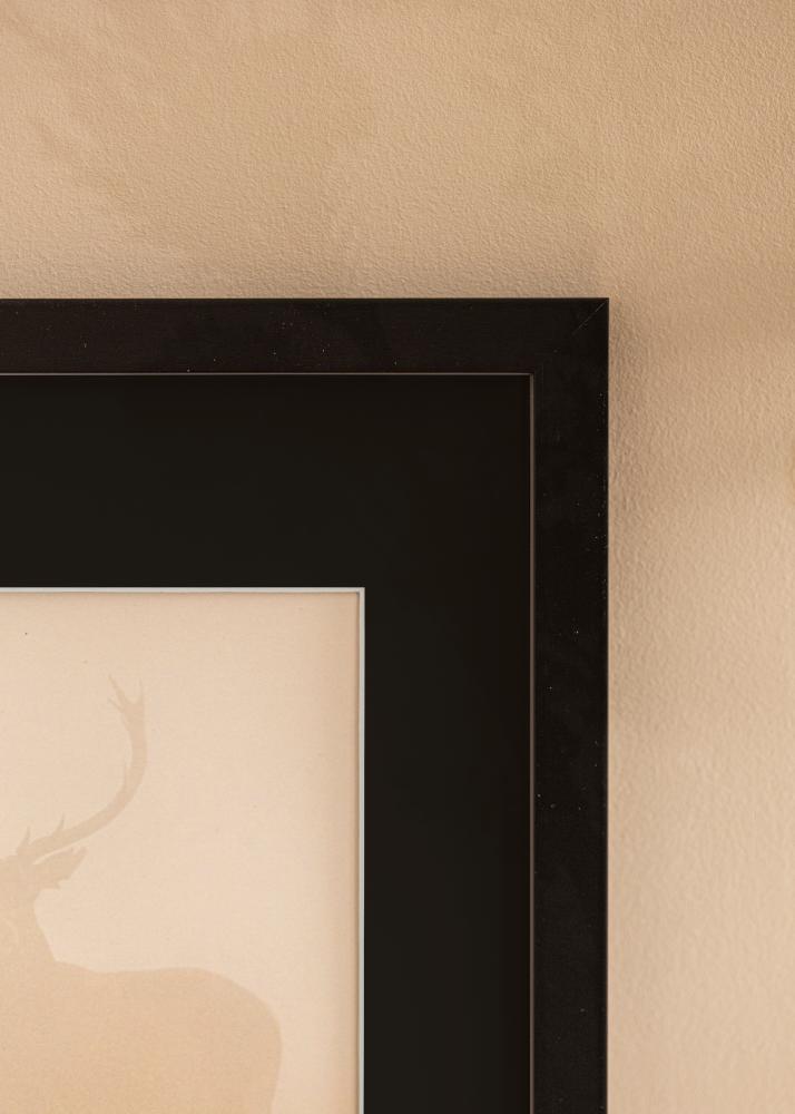 Rama Black Wood 70x100 cm - Passe-patrout Czarny 24x36 inches