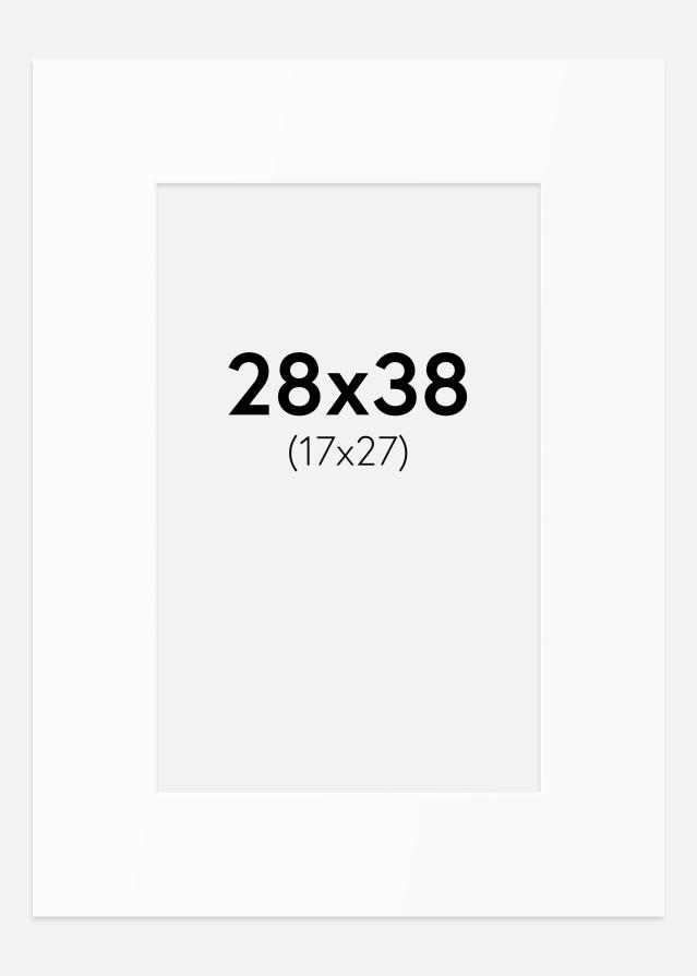 Passe-patrout Biały Standard (Białe Rdzeń) 28x38 cm (17x27)
