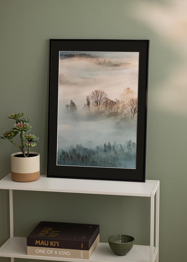 Rama New Lifestyle Czarny Mat 70x100 cm - Passe-patrout Czarny 24x36 inches