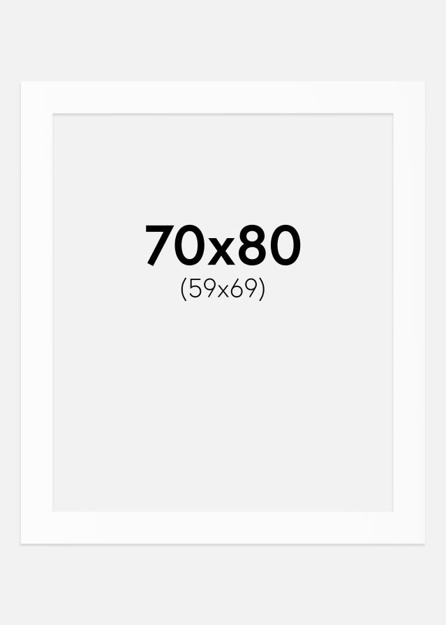 Passe-patrout Canson Biały Biały środek 70x80 cm (59x69)