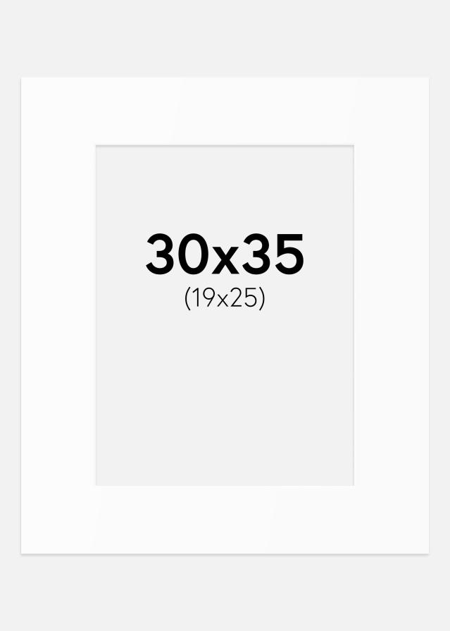 Passe-patrout Biały Standard (Białe Rdzeń) 30x35 cm (19x25)