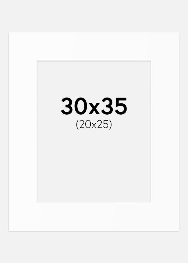 Passe-patrout Biały Standard (Białe Rdzeń) 30x35 cm (20x25)