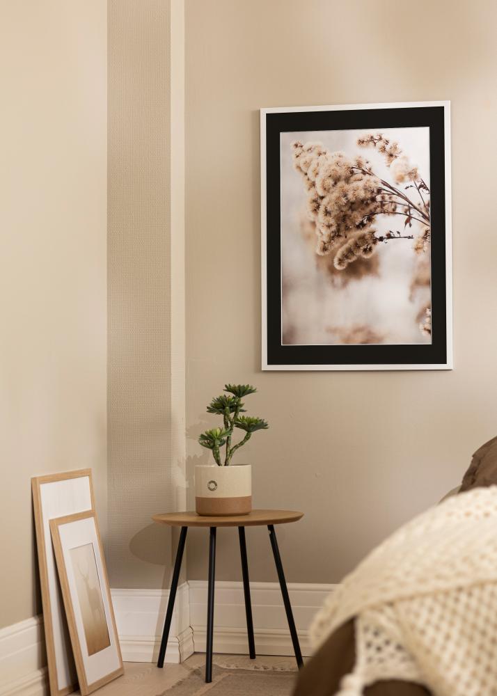 Rama Trendy Biały 45x60 cm - Passe-patrout Czarny 35x50 cm