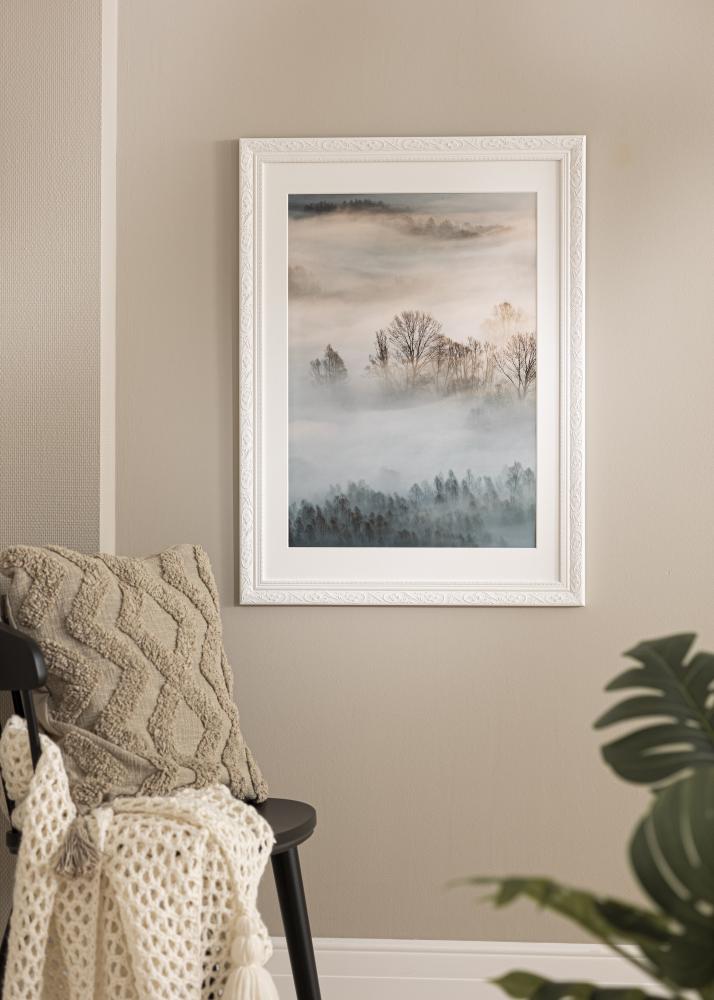 Rama Barok Biały 30x40 cm