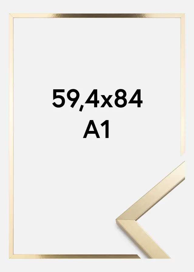 Rama Trendy Szkło akrylowe Złoto 59,4x84,1 cm (A1)