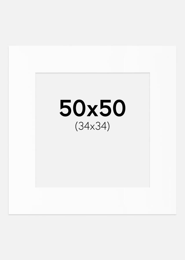 Passe-patrout Canson Biały Biały środek 50x50 cm (34x34)