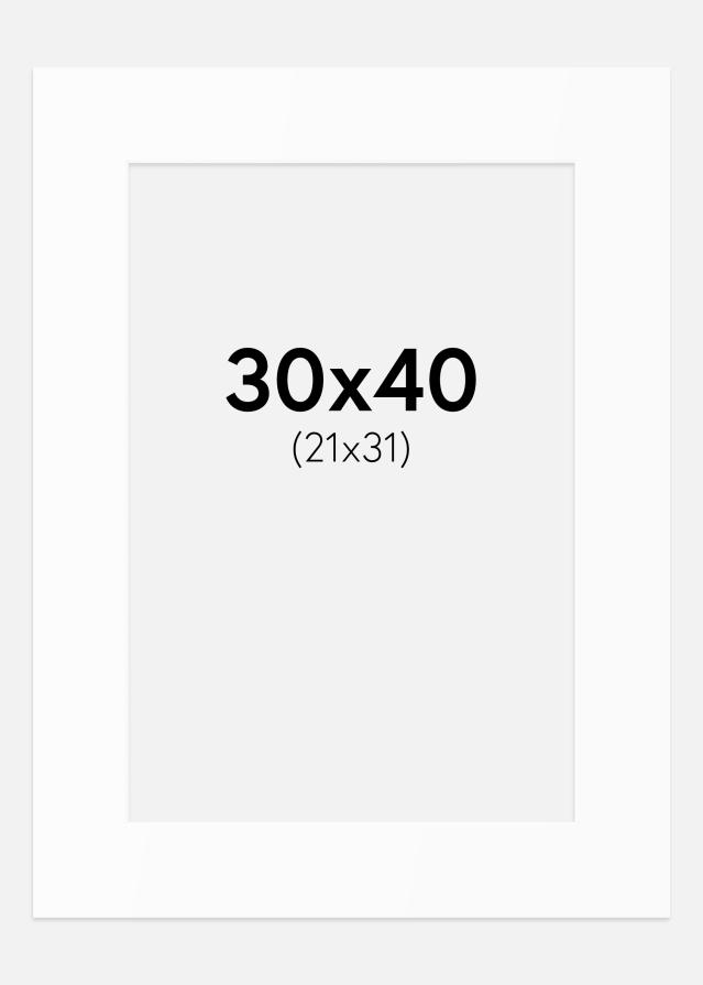 Passe-patrout Biały Standard (Białe Rdzeń) 30x40 cm (21x31)