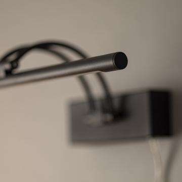 Gunnebo V962 LED oświetlenie obrazu 37 cm - Czarny