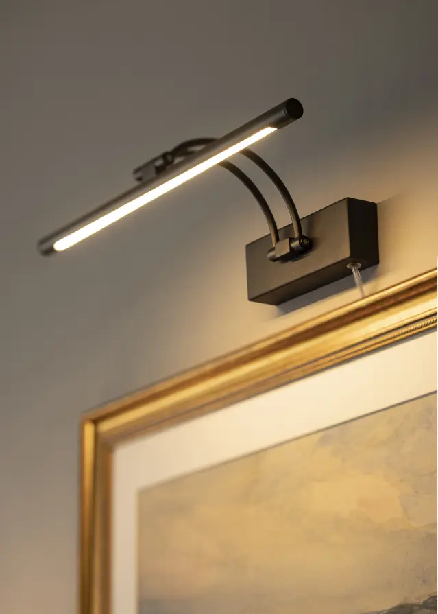 Gunnebo V962 LED oświetlenie obrazu 37 cm - Czarny