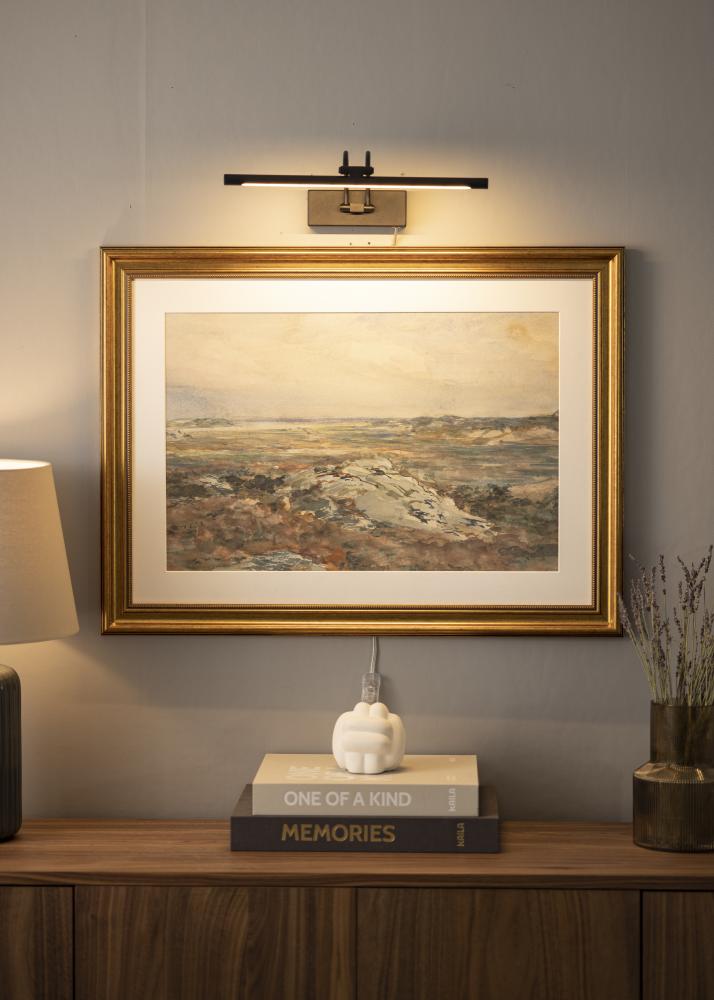 Gunnebo V962 LED oświetlenie obrazu 37 cm - Czarny