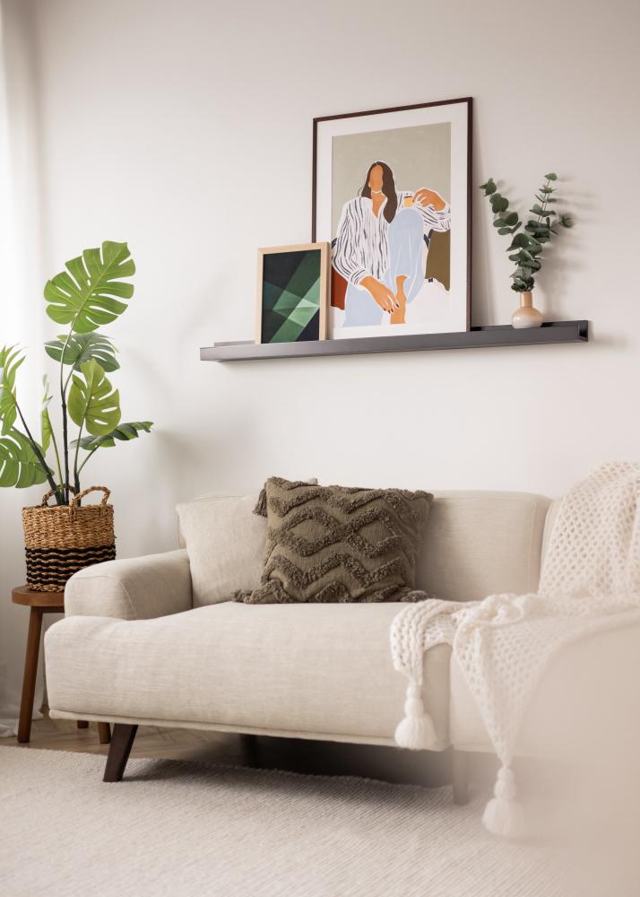 KAILA Półka na obrazy Czarny 130 cm