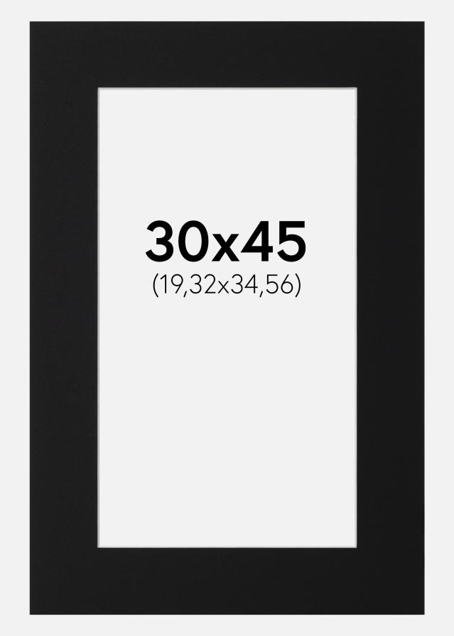 Passe-patrout Czarny Standard (Biały Rdzeń) 30x45 cm (19,32x34,56)