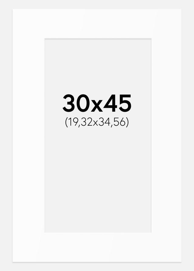 Passe-patrout Biały Standard (Białe Rdzeń) 30x45 cm (19,32x34,56)