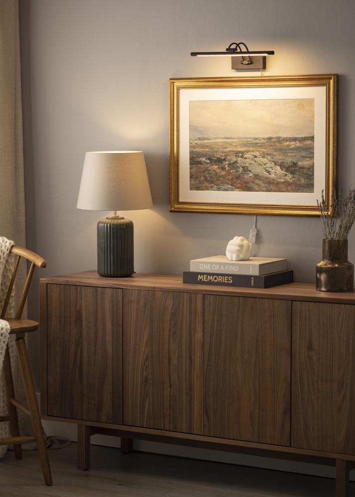 Gunnebo V962 LED oświetlenie obrazu 37 cm - Czarny