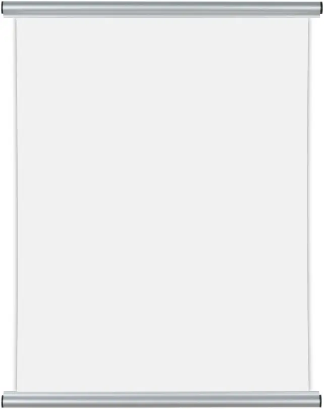 Wieszak na plakat Aluminium Srebrny - 50 cm