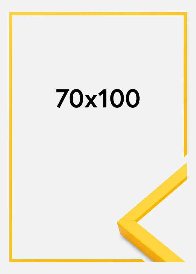 Rama E-Line Szkło akrylowe Żółty 70x100 cm