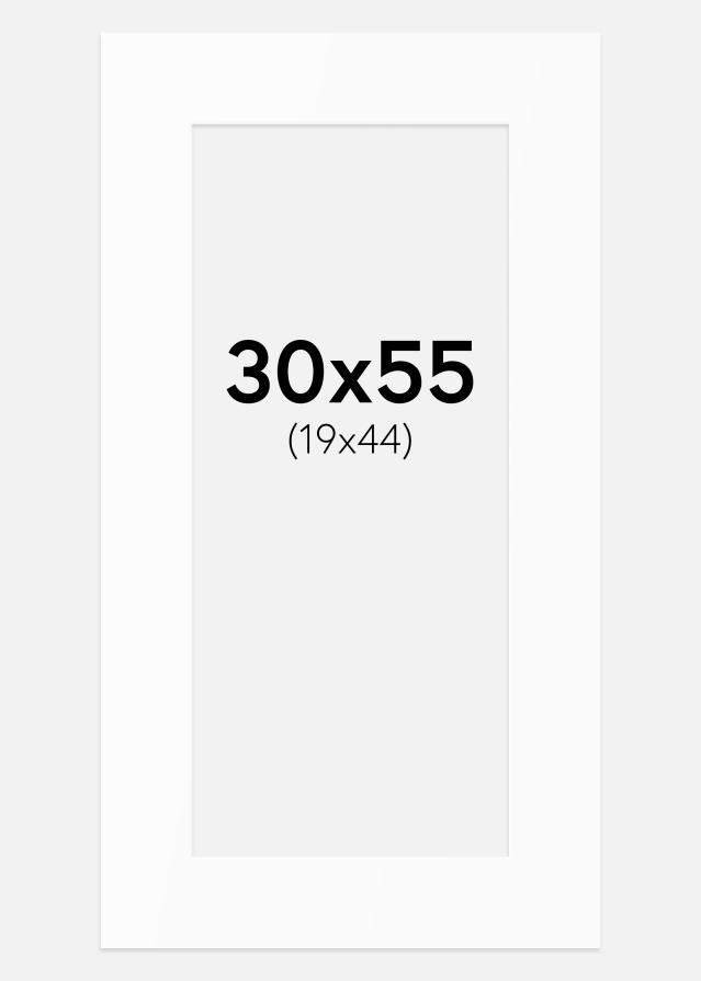 Passe-patrout Biały Standard (Białe Rdzeń) 30x55 cm (19x44)