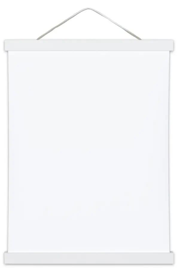 Wieszak na plakat Biały - 80 cm