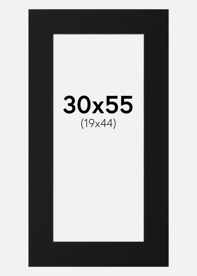 Passe-patrout Czarny Standard (Biały Rdzeń) 30x55 cm (19x44)