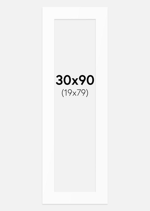 Passe-patrout Biały Standard (Białe Rdzeń) 30x90 cm (19x79)