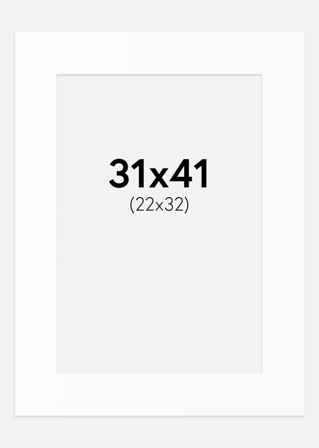 Passe-patrout Biały Standard (Białe Rdzeń) 31x41 cm (22x32)