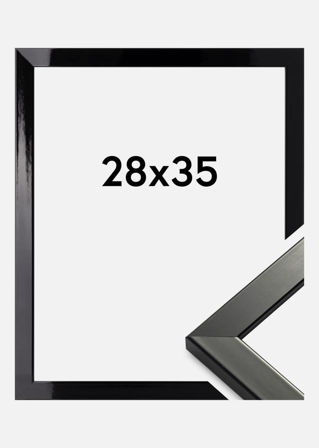 Rama Uppsala Szkło akrylowe Czarny Wysoki Połysk 28x35 cm
