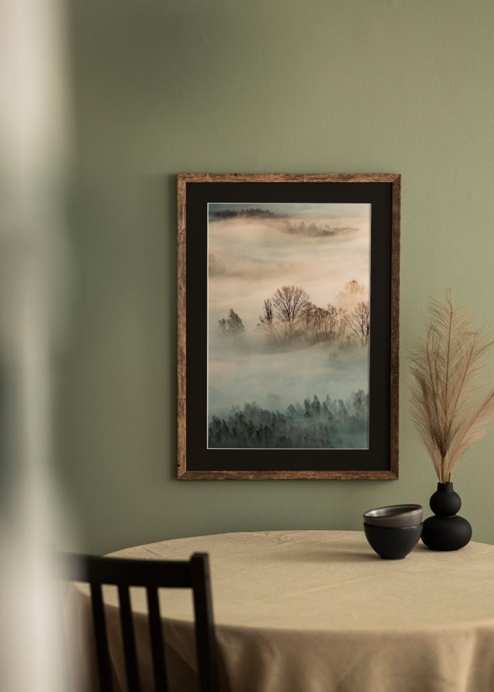 Rama Fiorito Washed Oak 60x80 cm - Passe-patrout Czarny 50x60 cm