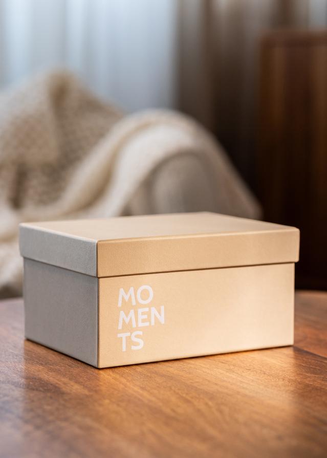 KAILA MOMENTS Pudełko na zdjęcia (700 zdjęć w formacie 10x15 cm) - Kremowy