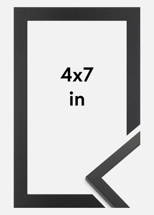 Rama Trendy Szkło akrylowe Czarny 4x7 inches (10,16x17,8 cm)