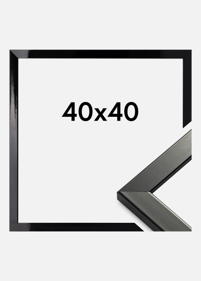 Rama Uppsala Szkło akrylowe Czarny Wysoki Połysk 40x40 cm
