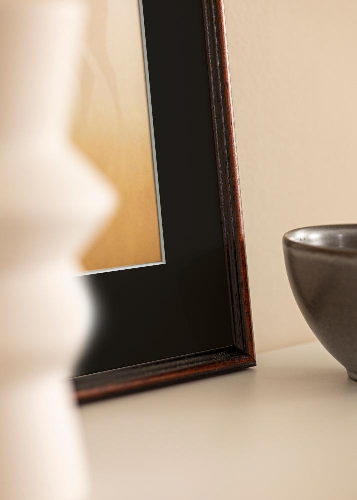 Rama Horndal Orzech 18x24 cm - Passe-patrout Czarny 13x18 cm