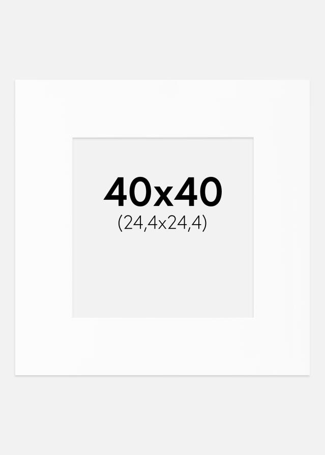 Passe-patrout Canson Biały Biały środek 40x40 cm (24,4x24,4)