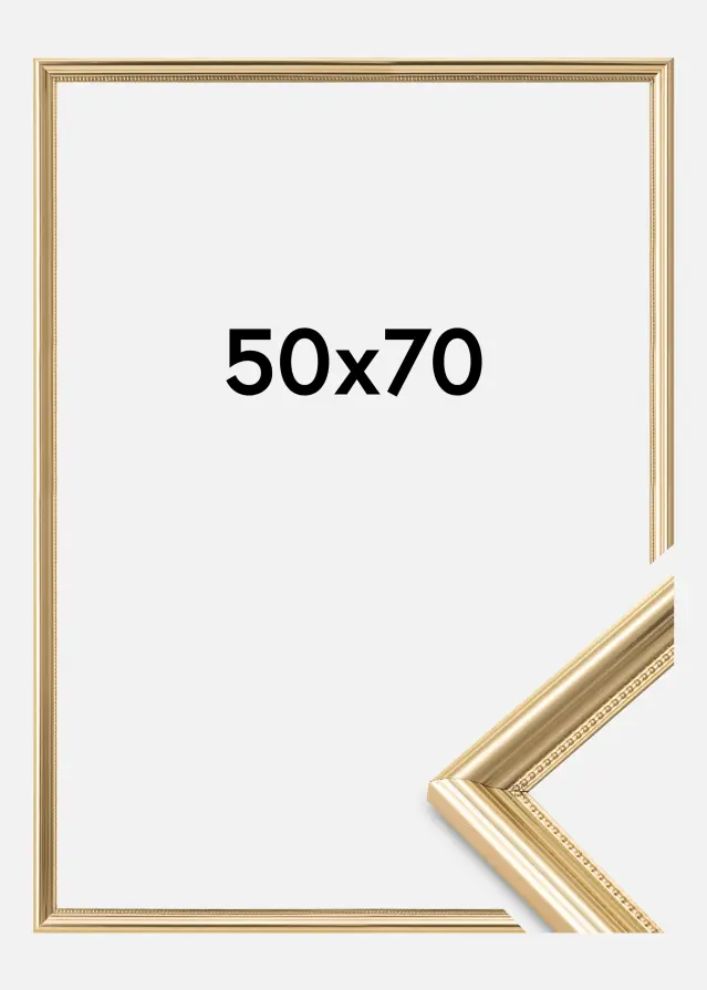 Rama Gala Szkło akrylowe Złoty 50x70 cm