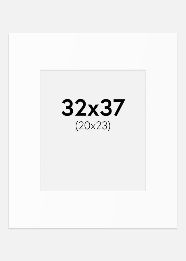 Passe-patrout Biały Standard (Białe Rdzeń) 32x37 cm (20x23)