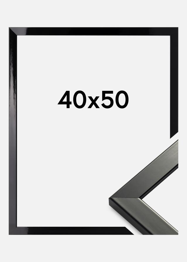 Rama Uppsala Czarny Wysoki Połysk 40x50 cm