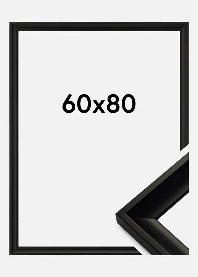 Rama Öjaren Szkło akrylowe Czarny 60x80 cm