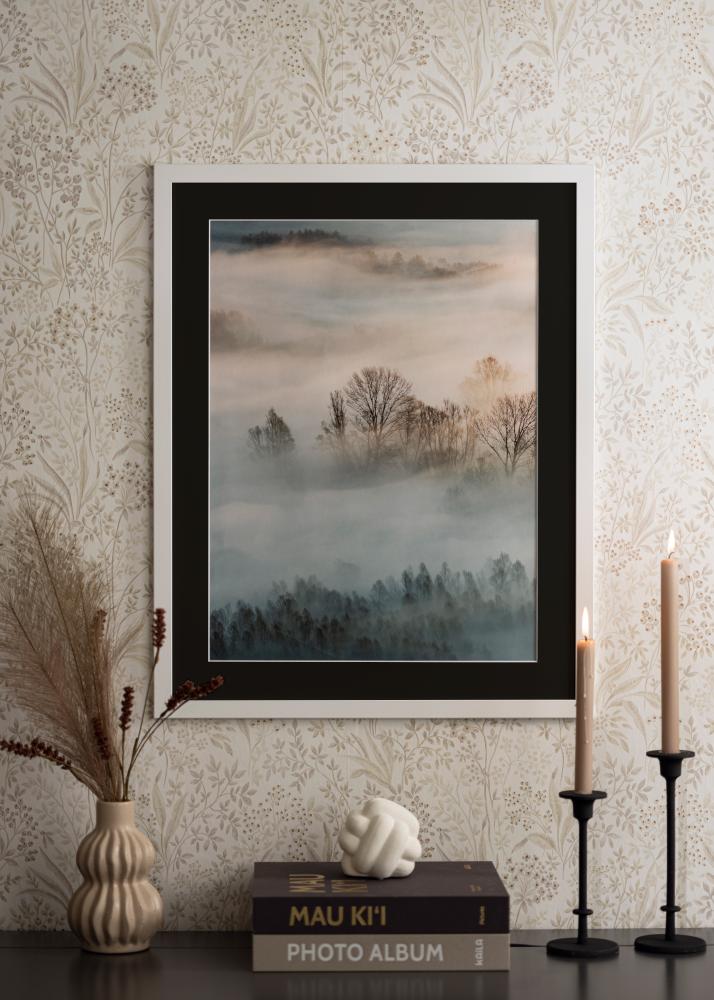 Rama Trendline Biały 35x45 cm - Passe-patrout Czarny 24x34 cm