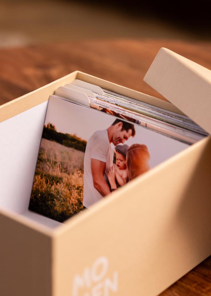 KAILA MOMENTS Pudełko na zdjęcia (700 zdjęć w formacie 10x15 cm) - Kremowy