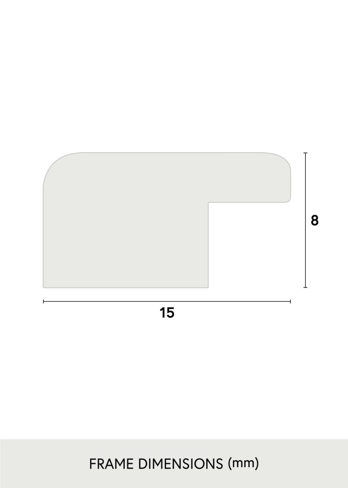 Rama Liv Szkło akrylowe Czarny 30x40 cm