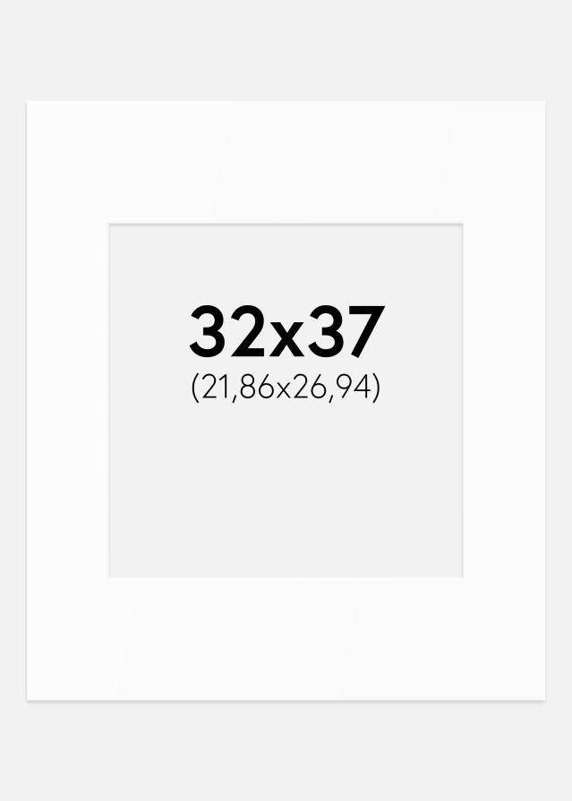 Passe-patrout Biały Standard (Białe Rdzeń) 32x37 cm (21,86x26,94)