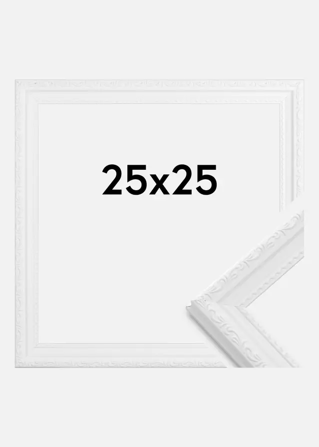 Rama Abisko Szkło akrylowe Biały 25x25 cm