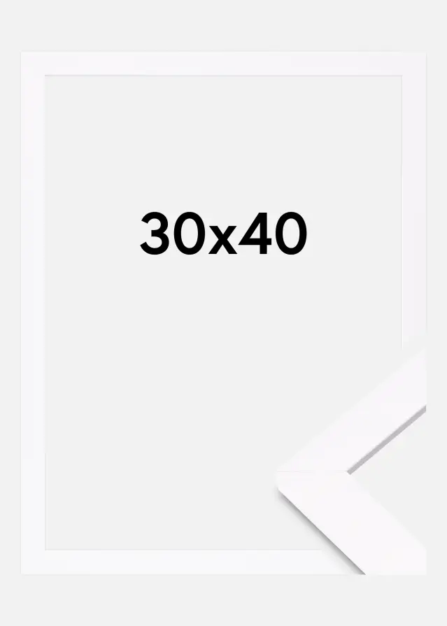 Rama Deco Szkło akrylowe Biały 30x40 cm