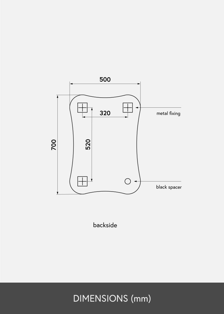 KAILA Lustro Concave 50x70 cm