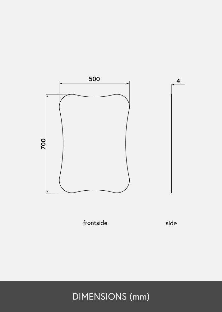 KAILA Lustro Concave 50x70 cm