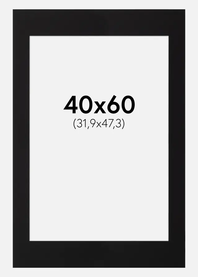 Passe-patrout Canson Czarny Biały środek 40x60 cm (31,9x47,3 - A3+)