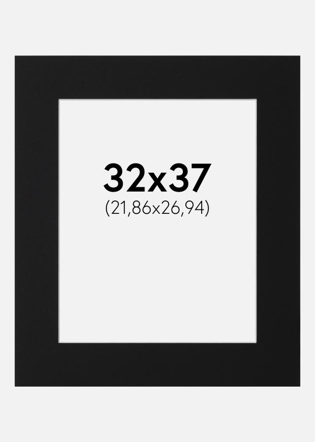 Passe-patrout Czarny Standard (Biały Rdzeń) 32x37 cm (21,86x26,94)