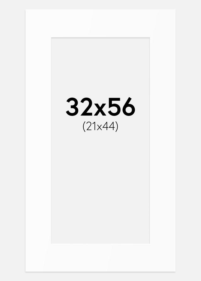Passe-patrout Biały Standard (Białe Rdzeń) 32x56 cm (21x44)