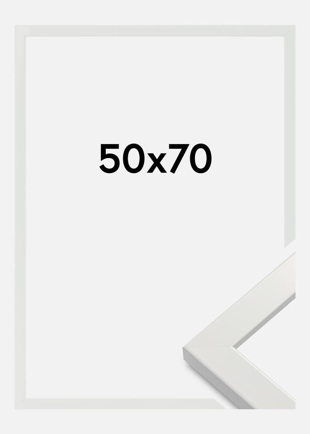 Rama White Wood Glossy Szkło akrylowe 50x70 cm