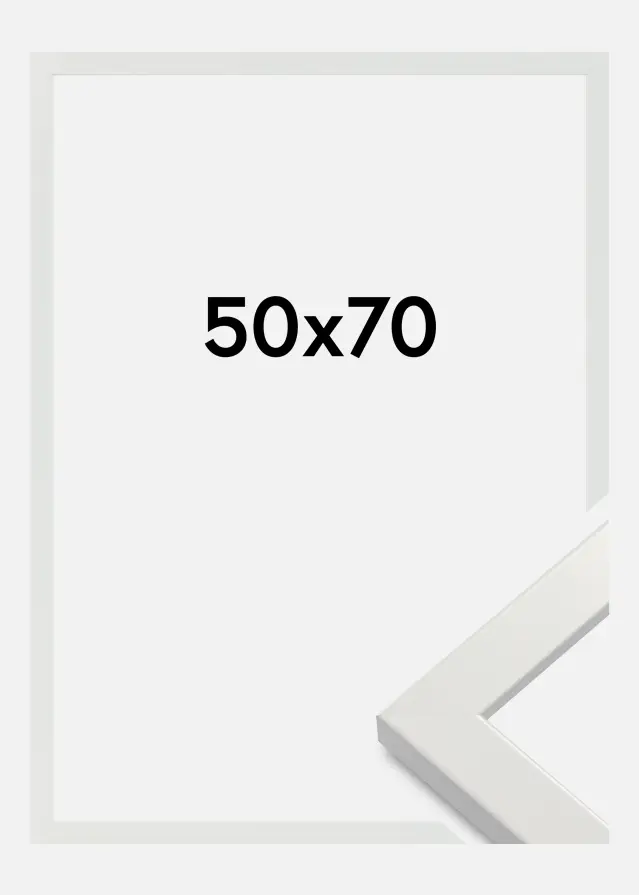 Rama White Wood Glossy Szkło akrylowe 50x70 cm