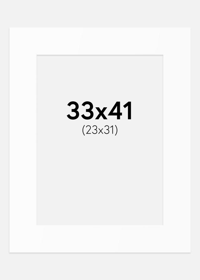 Passe-patrout Biały Standard (Białe Rdzeń) 33x41 cm (23x31)